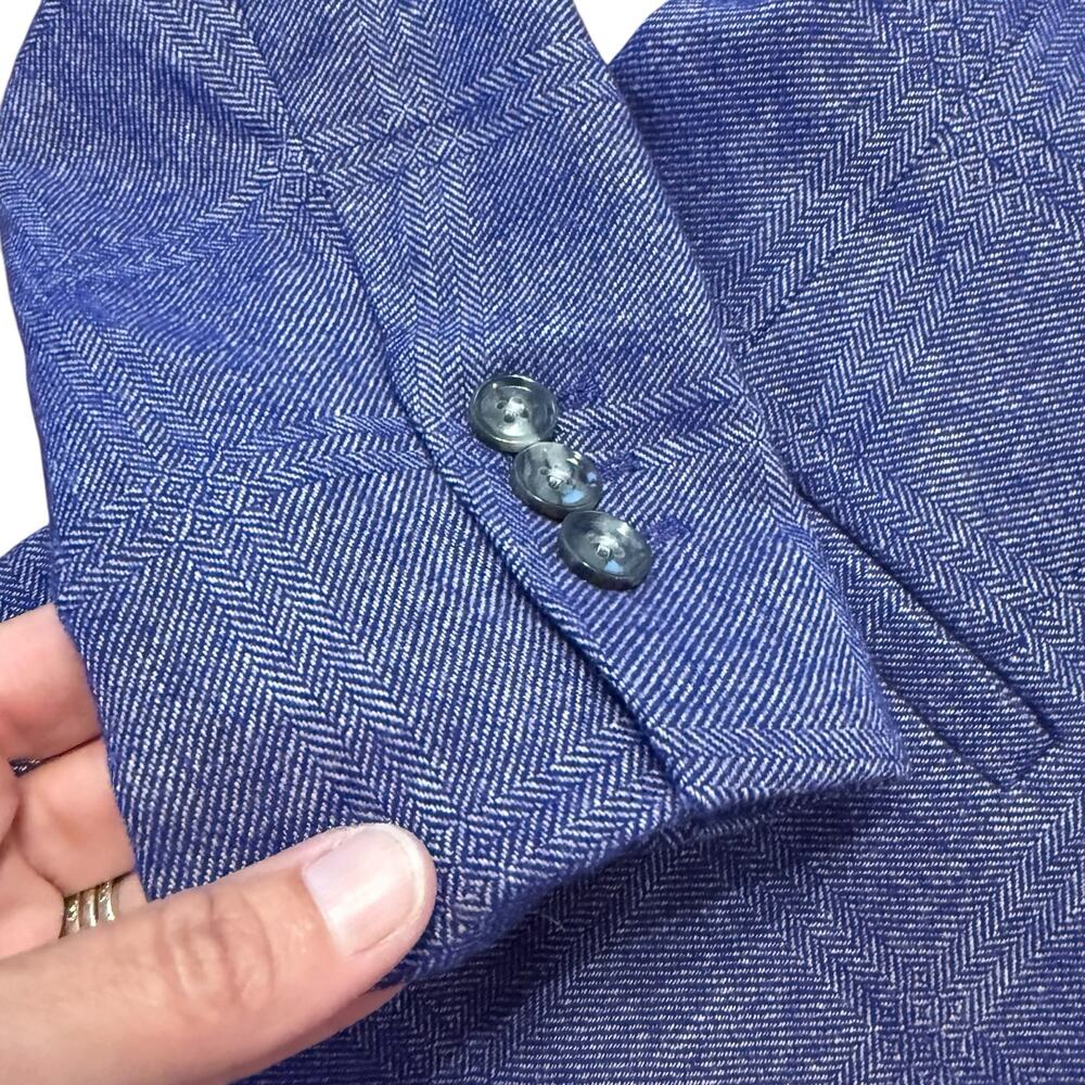 Banana Republic blazer and pants, purple, Avery style, wool blend, lined, Size 4 - Picture 7 of 10